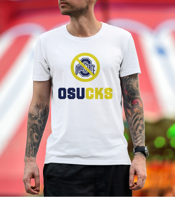 Premium T-Shirt: Osucks Ohio State No Symbol T-Shirt Osucks Ohio State No Symbol T-Shirt