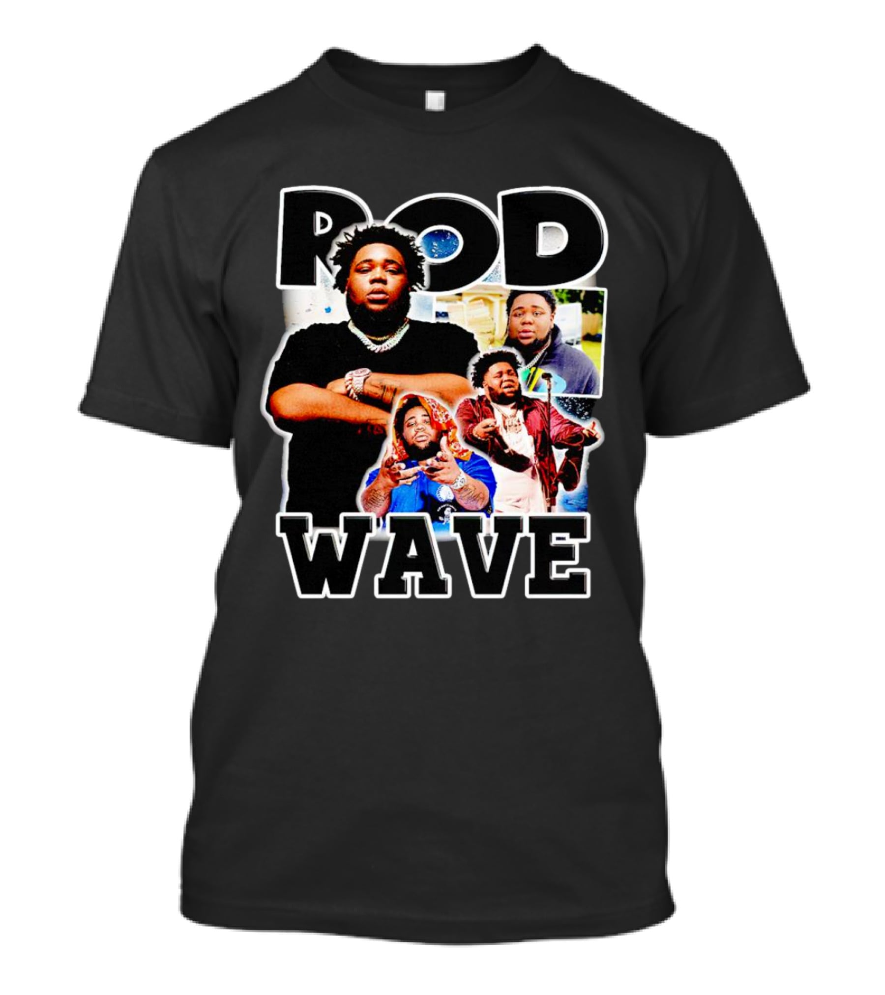 Rod Wave Vintage Collage Hip Hop T-Shirt