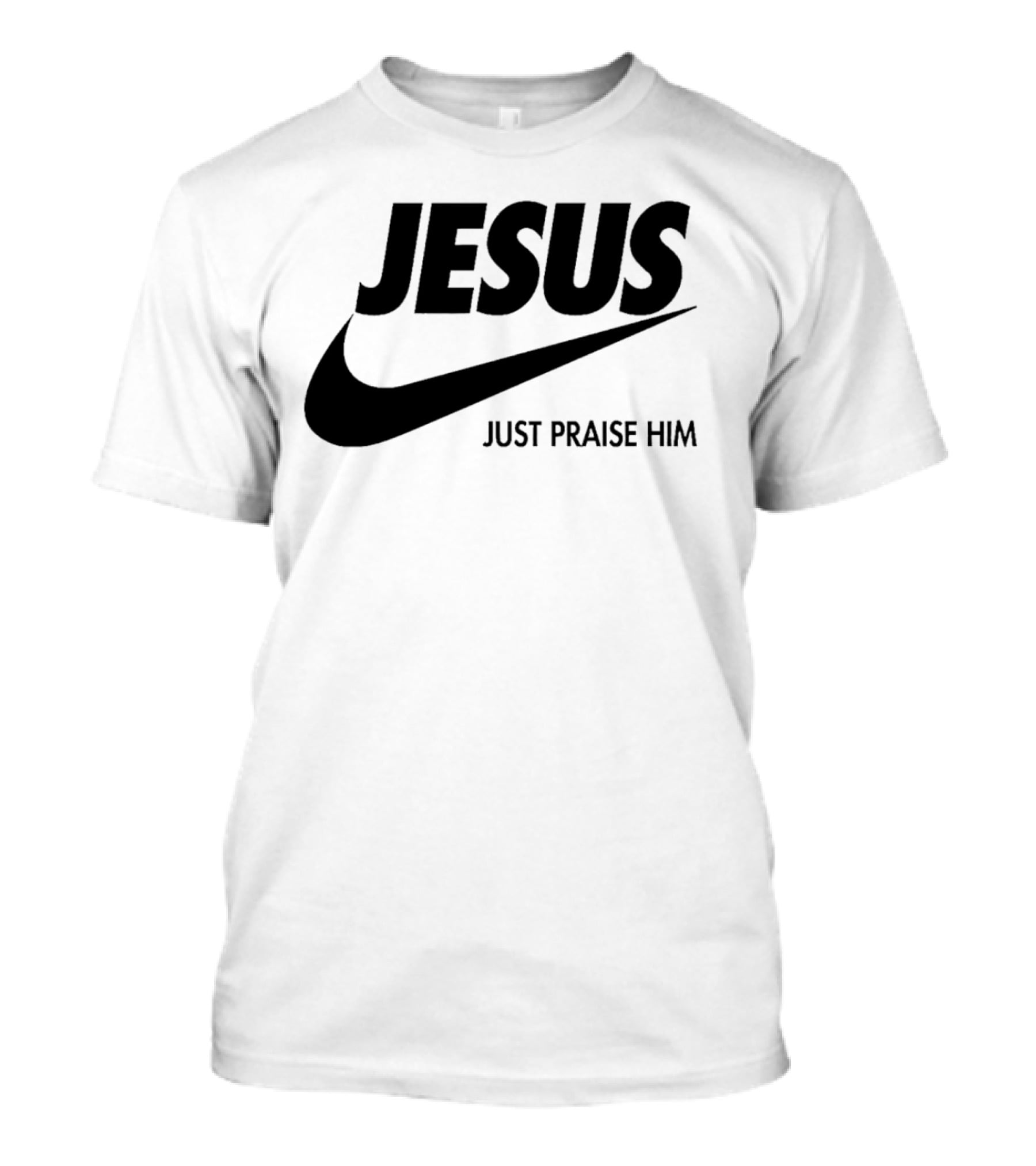 Jesus Just Praise Him Swoosh T-Shirt