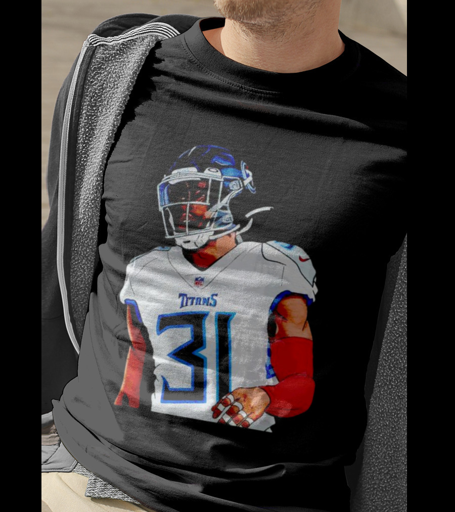 Kevin Byard Tennessee Titans 31 Cartoon NFL Player T-Shirt