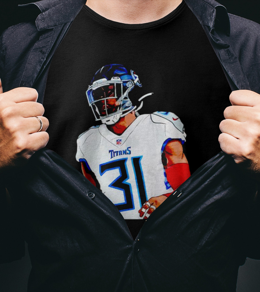 Kevin Byard Tennessee Titans 31 Cartoon NFL Player T-Shirt