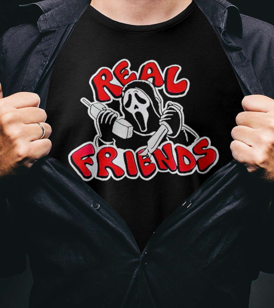 Real Friends Scream Ghostface Halloween Character T-Shirt