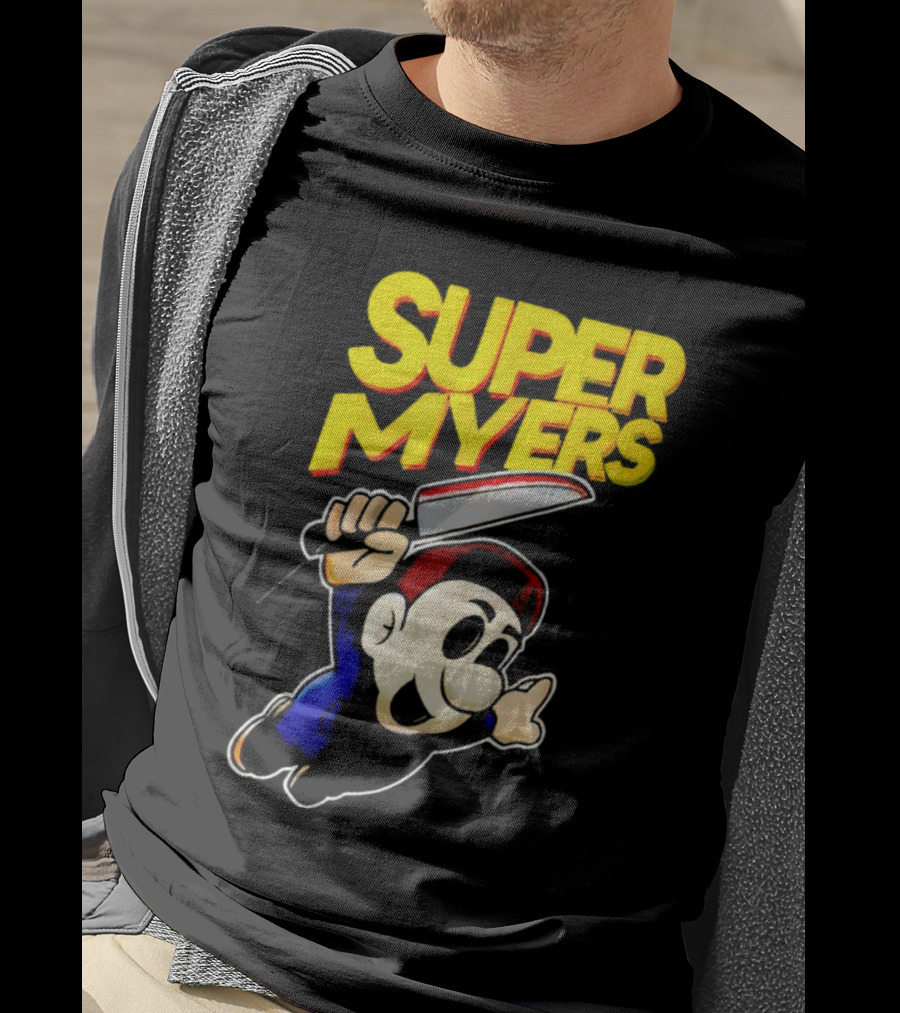 Super Myers Halloween Mario T-Shirt