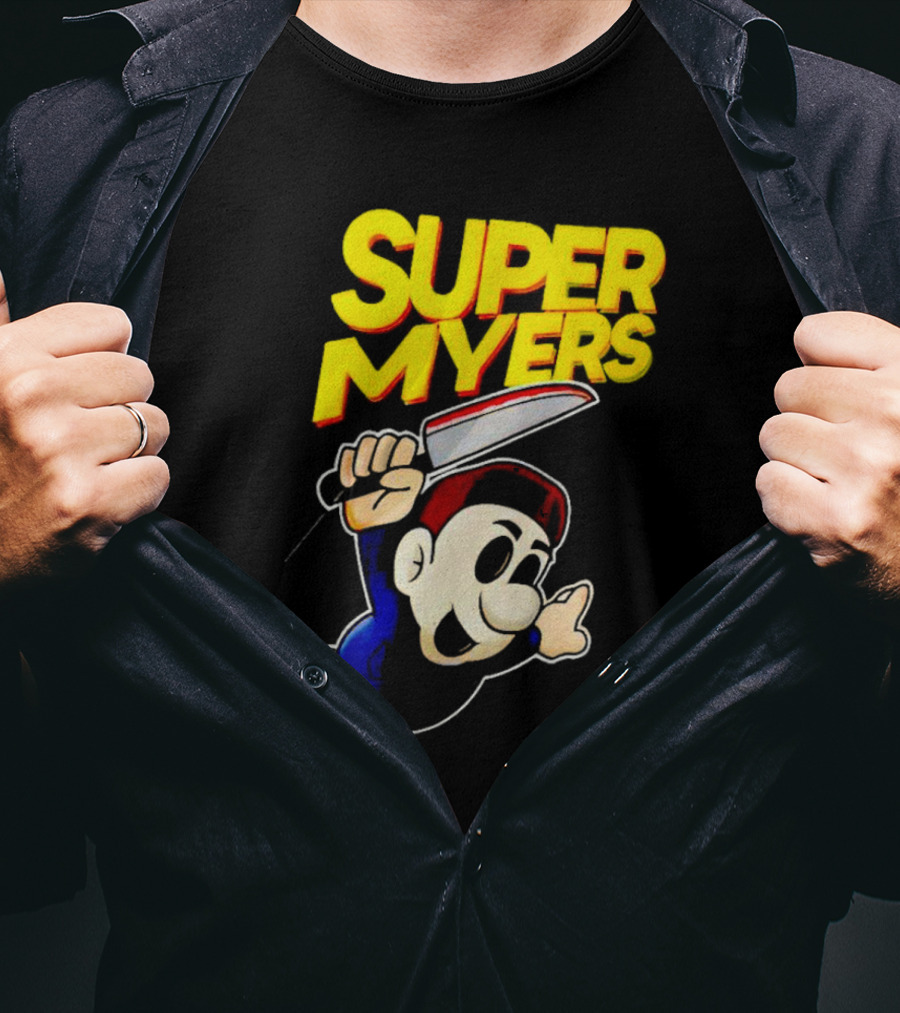 Super Myers Halloween Mario T-Shirt