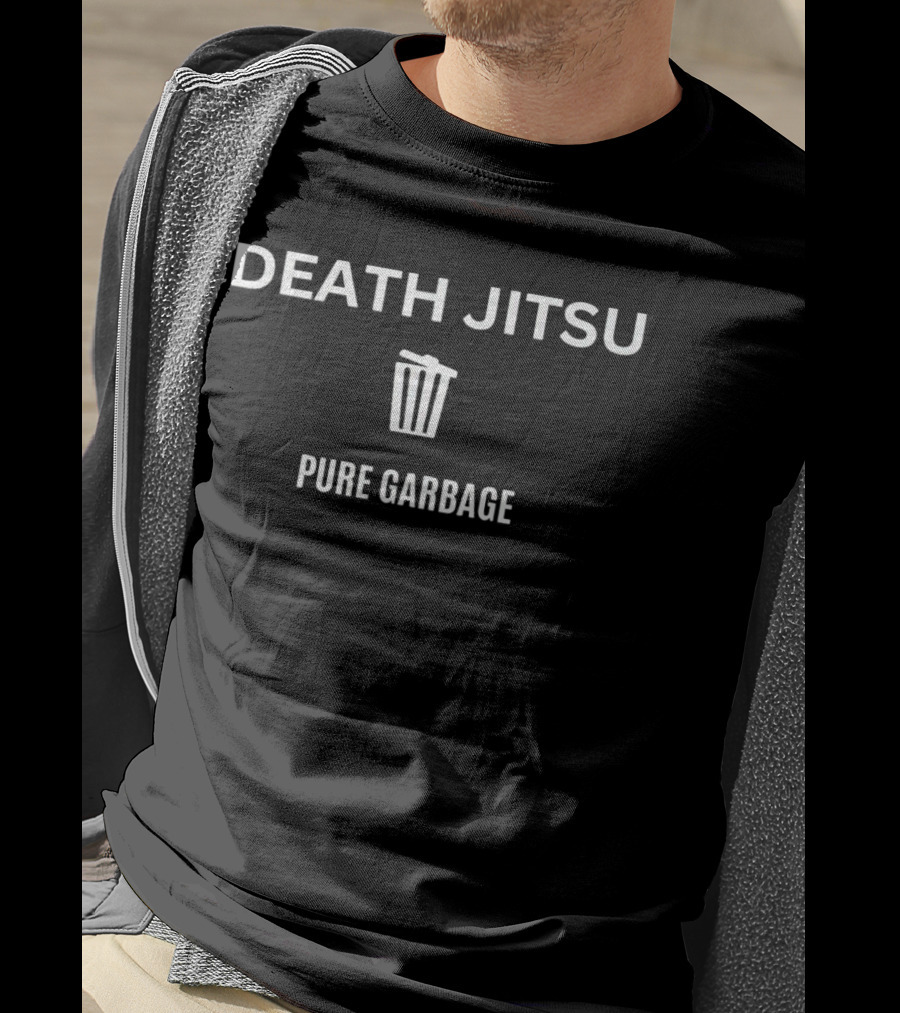 DEATH JITSU PURE GARBAGE Trash Can T-Shirt