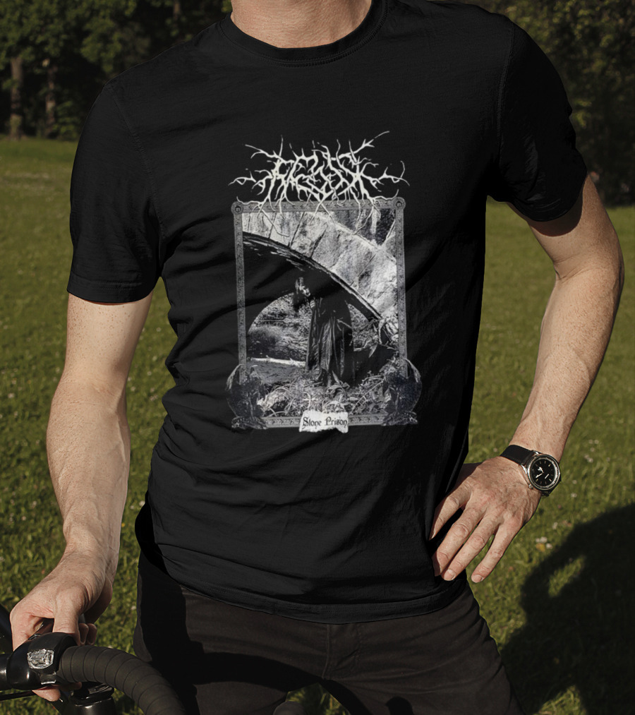 Frosk Stone Prison Gothic Monochrome T-Shirt