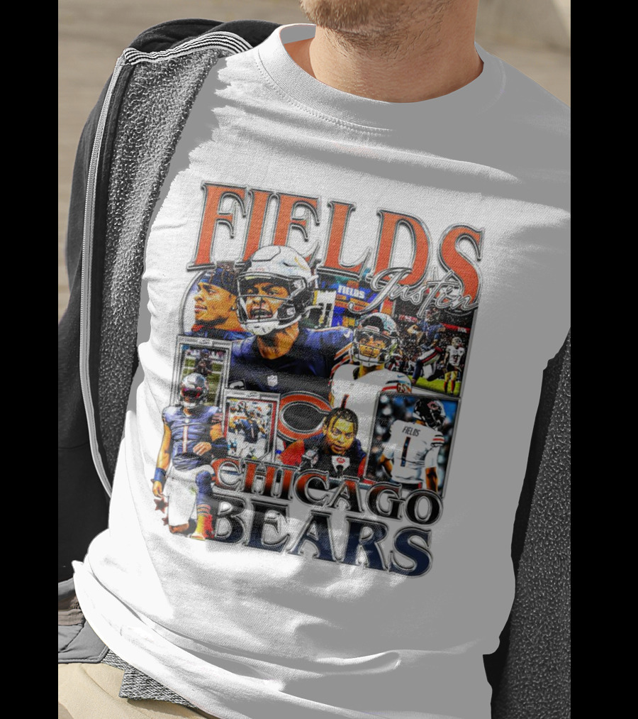 Fields Justin Chicago Bears Football T-Shirt