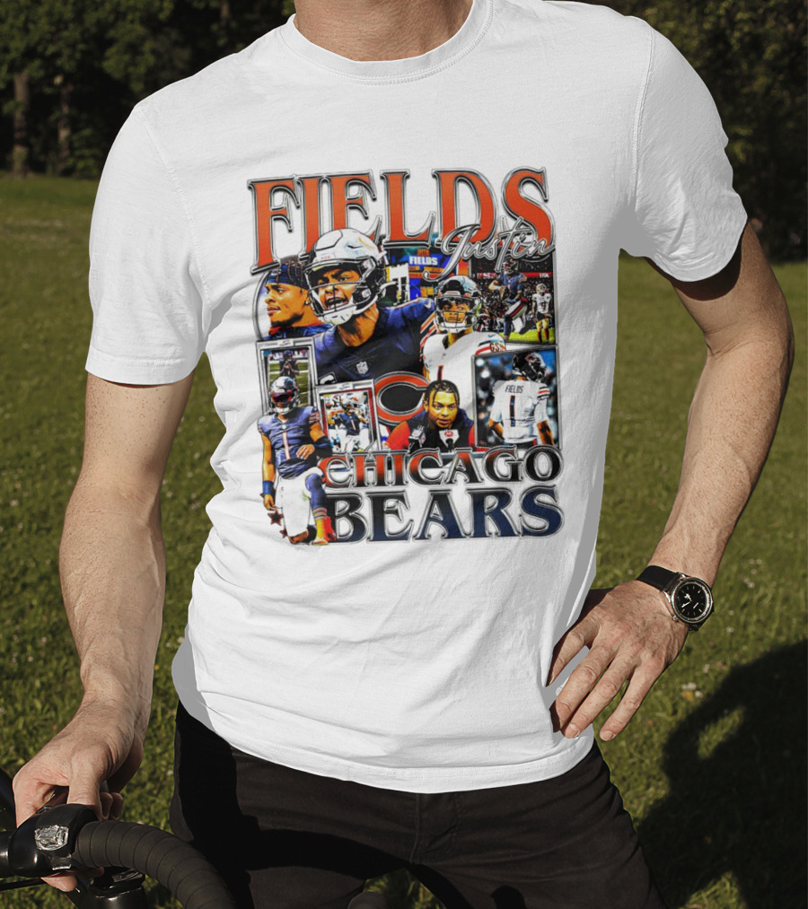Fields Justin Chicago Bears Football T-Shirt