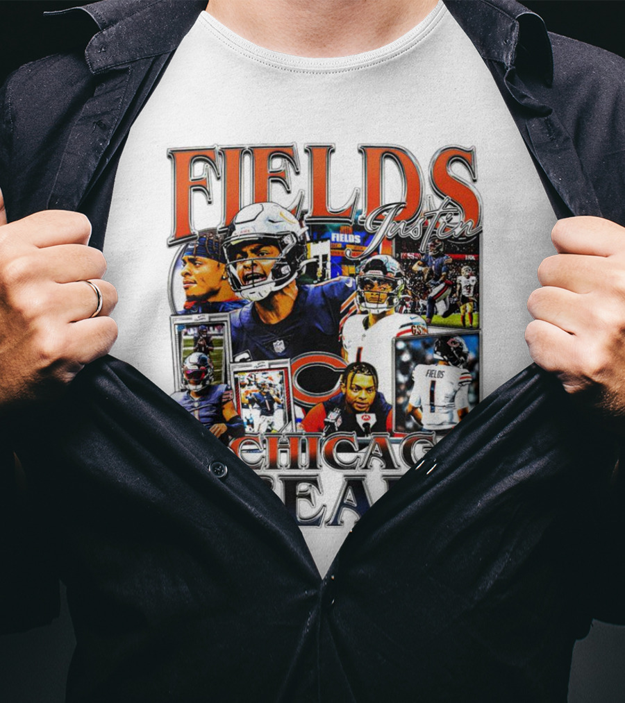Fields Justin Chicago Bears Football T-Shirt