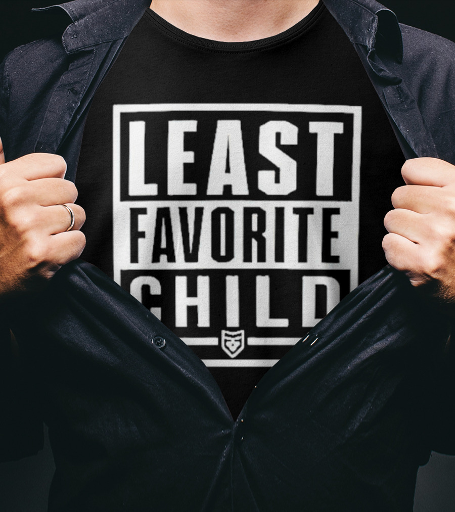 Least Favorite Child Graphic With Shield T-Shirt