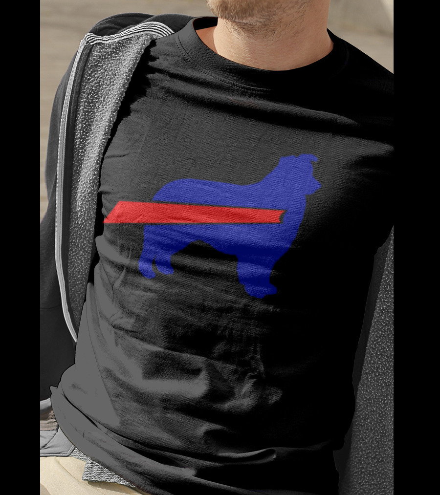 Buffalo Bills Aussie Mafia Silhouette With Iconic Red Stripe T-Shirt