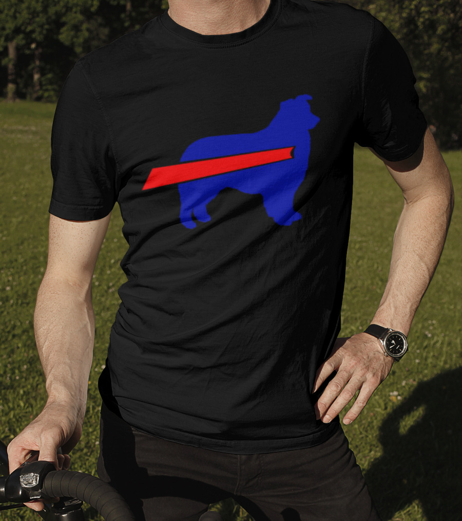 Buffalo Bills Aussie Mafia Silhouette With Iconic Red Stripe T-Shirt