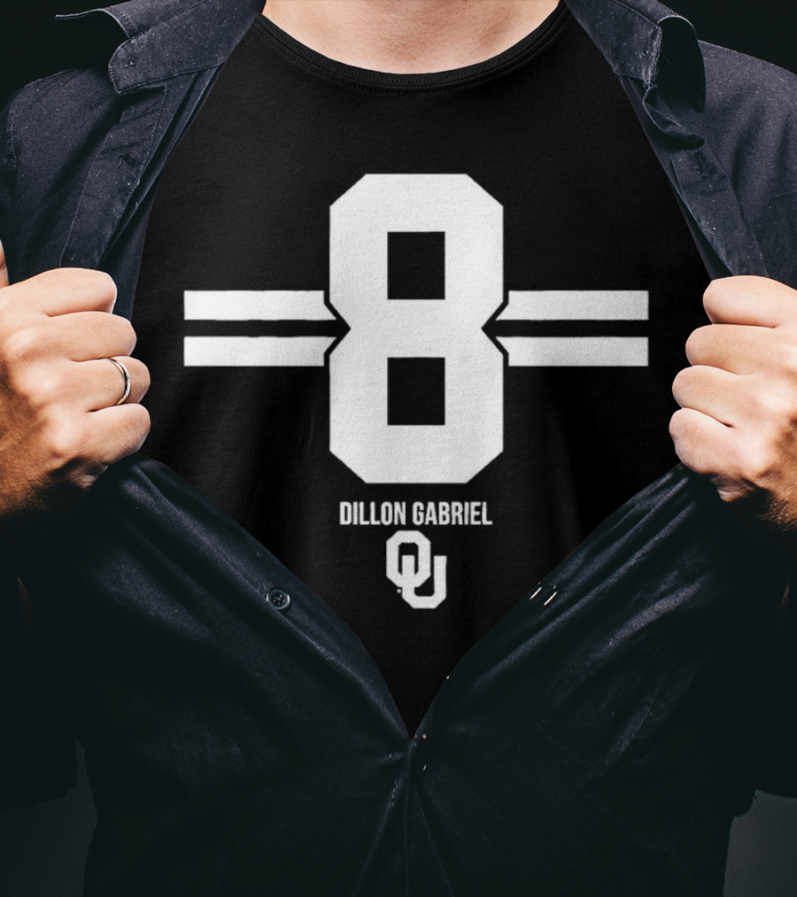 Dillon Gabriel 8 OU Oklahoma Sooners Football T-Shirt