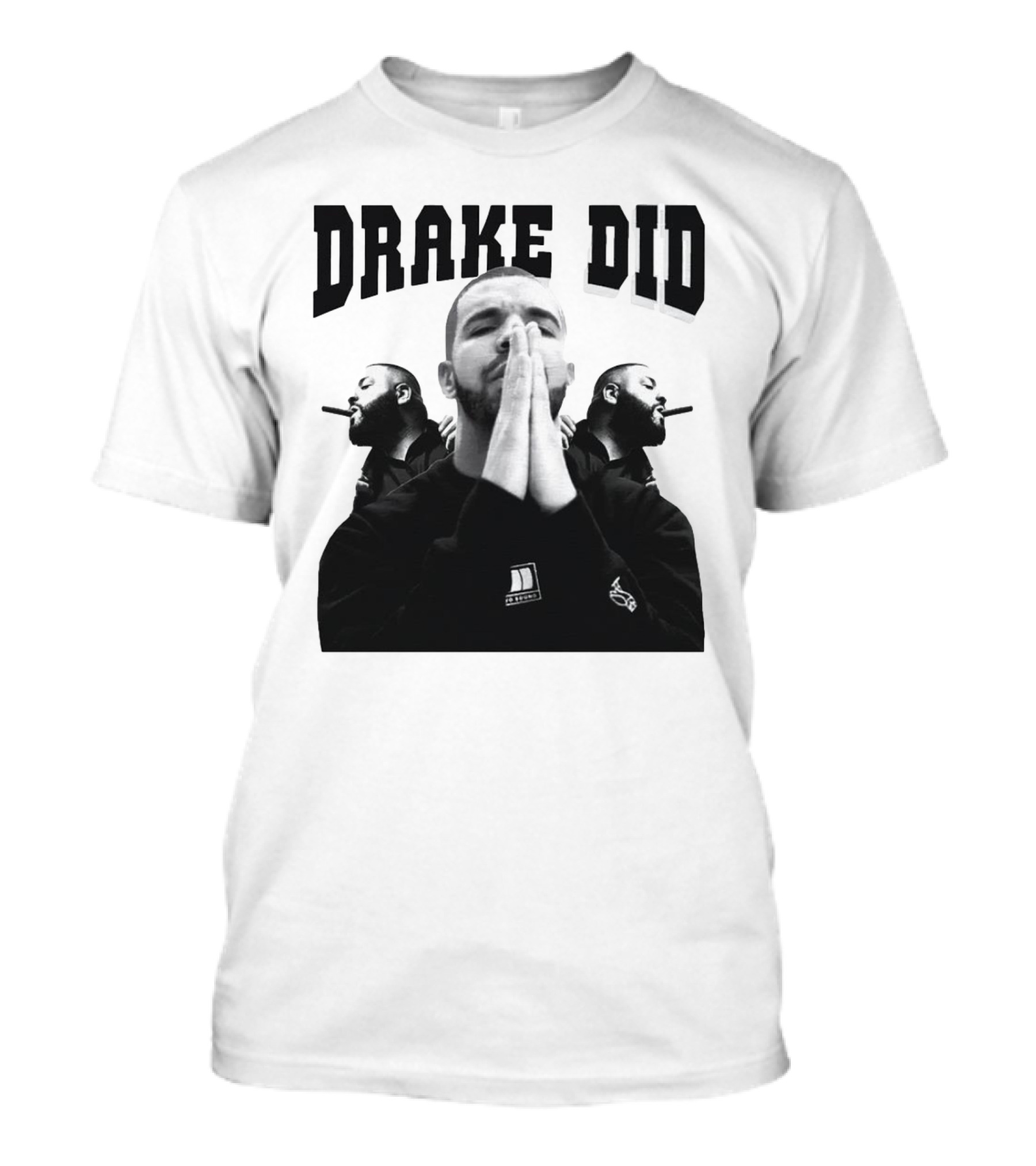 Drake Did Aubrey Drake Graham Vintage Prayer Pose Black And White Trio T-Shirt