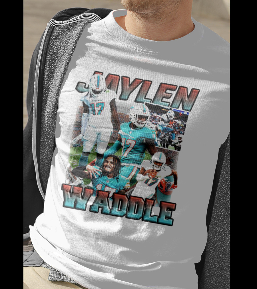 Jaylen Waddle Miami Dolphins Football Player Number 17 T-Shirt