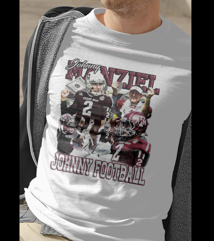 Johnny Manziel Texas A&M Aggies Johnny Football Number 2 College Football Legend T-Shirt
