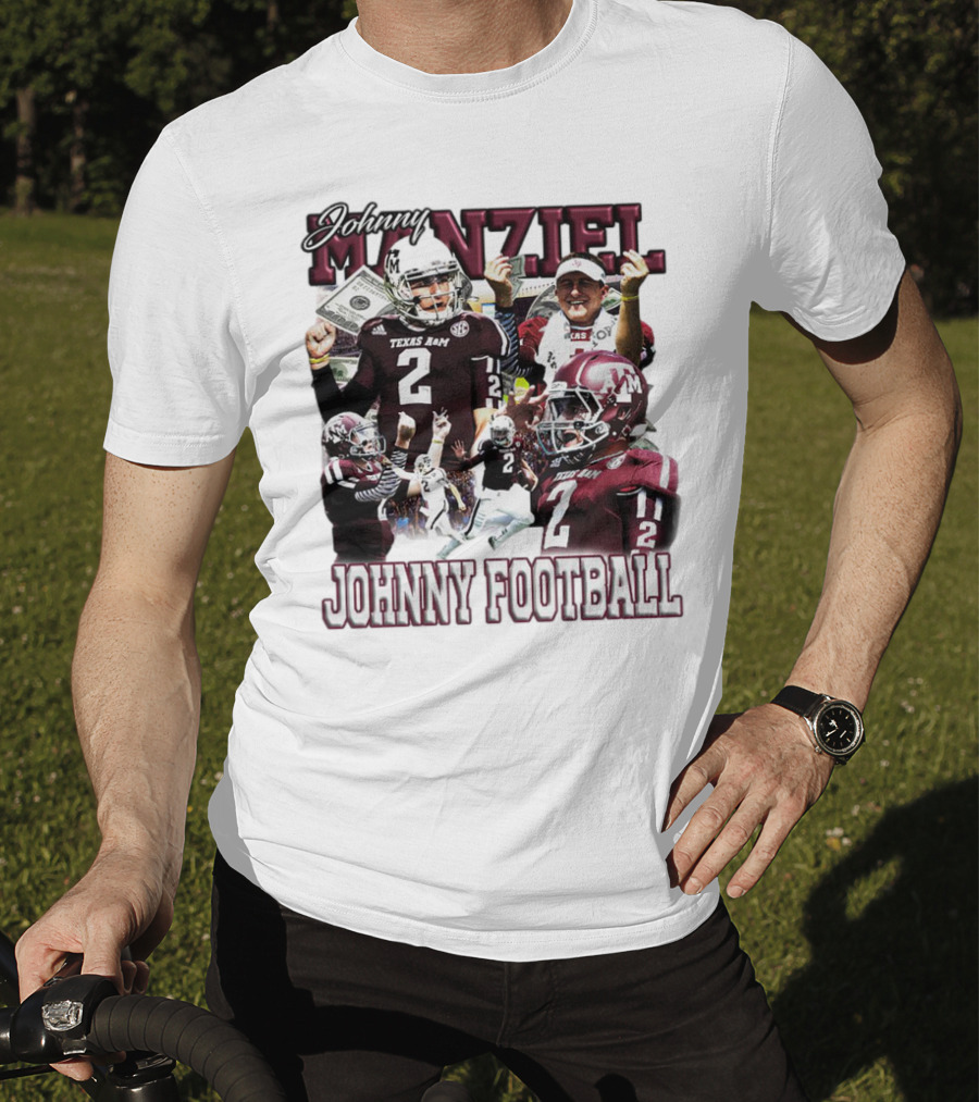 Johnny Manziel Texas A&M Aggies Johnny Football Number 2 College Football Legend T-Shirt