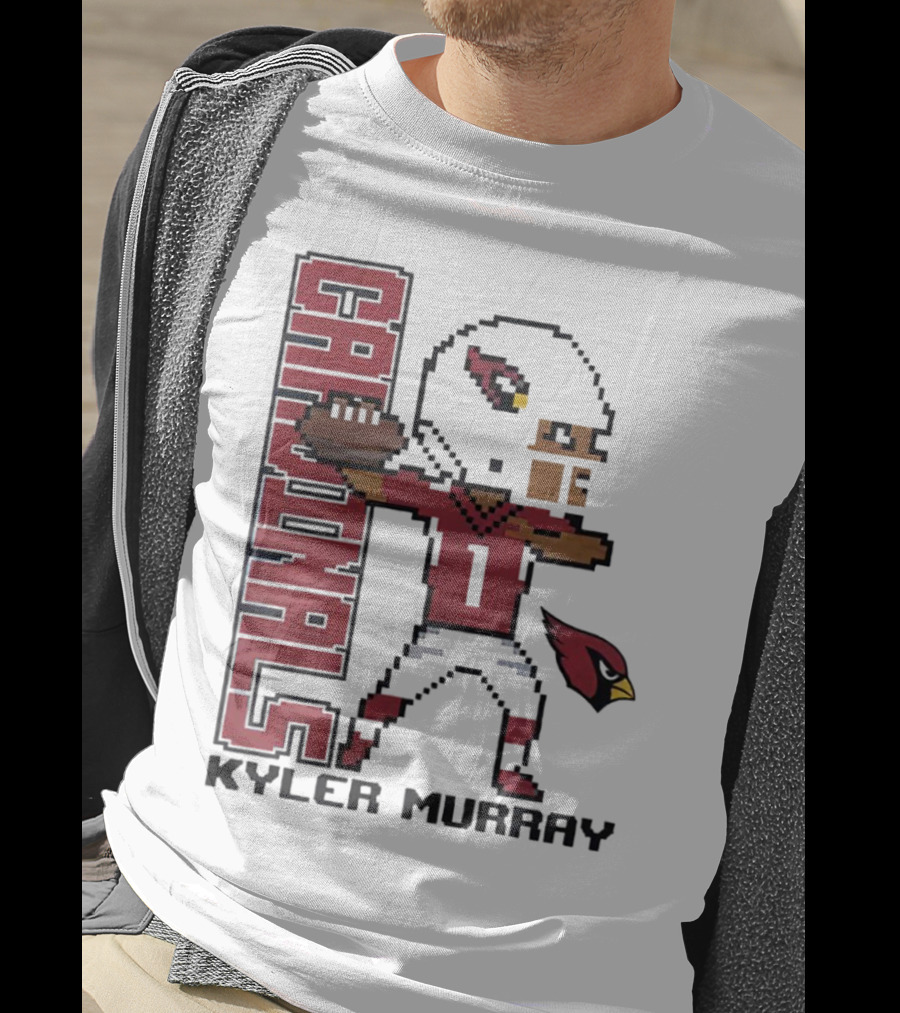 Cardinals Kyler Murray Arizona Football Pixel T-Shirt