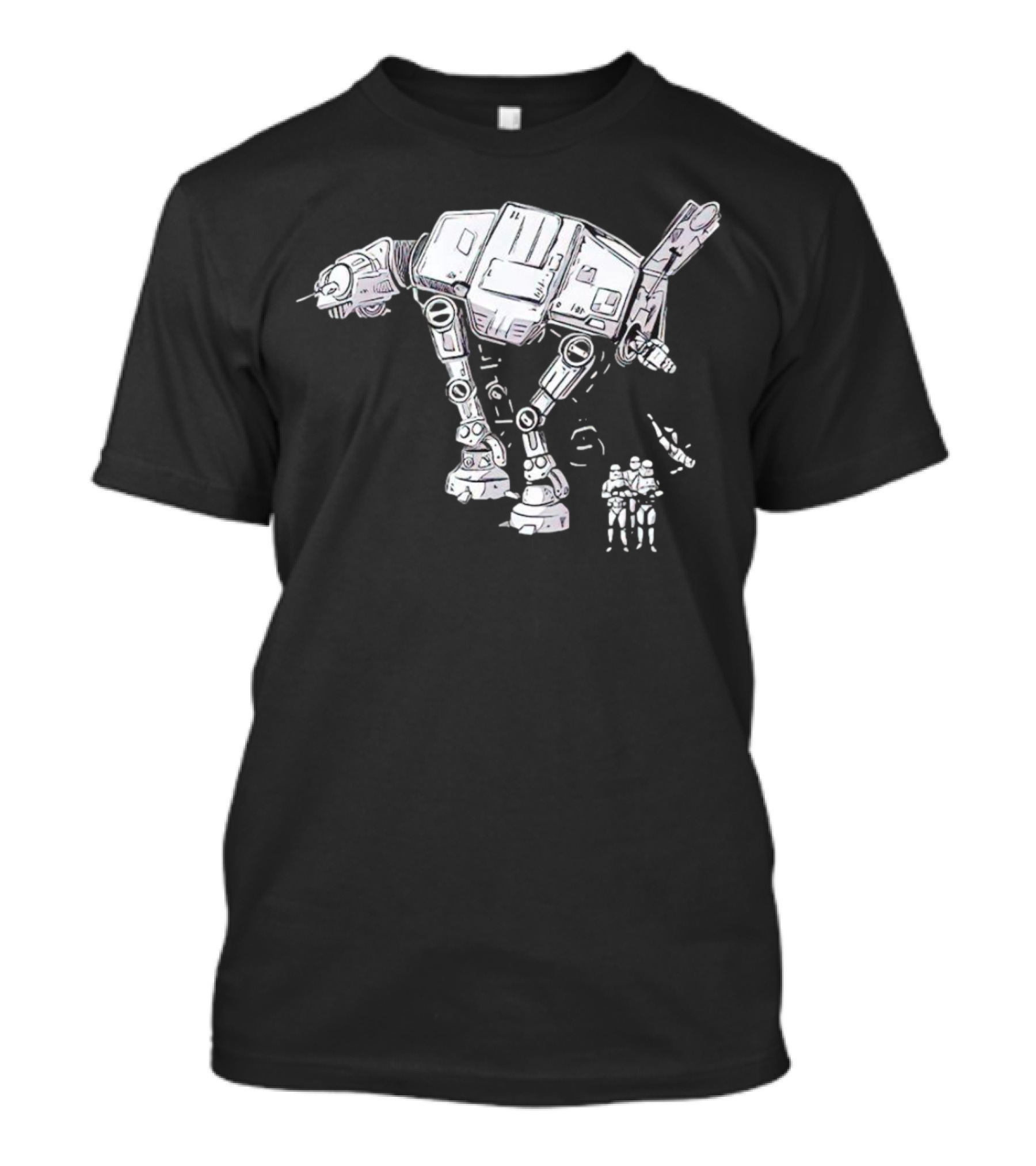 Star Wars AT-AT Walker With Stormtroopers T-Shirt
