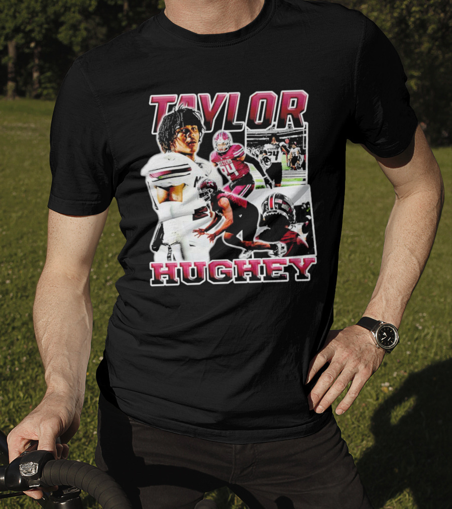 Taylor Hughey Mesquite High School Boys Varsity Football Action Collage T-Shirt