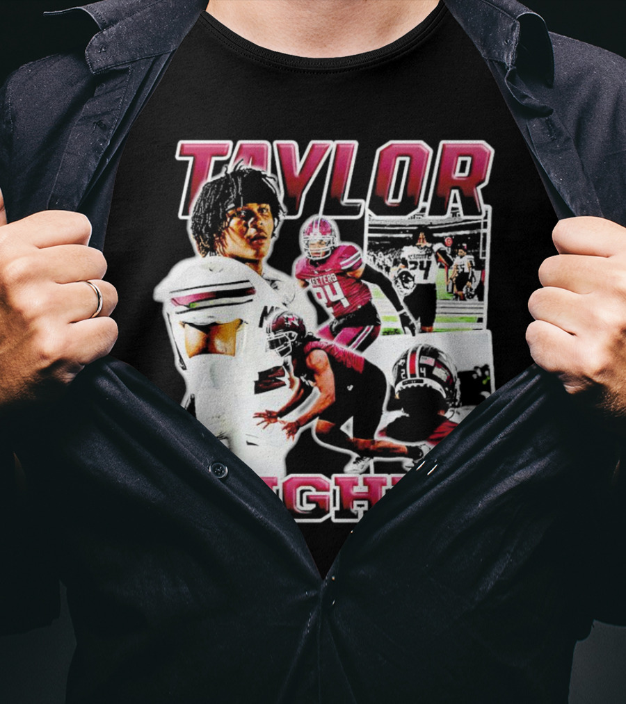 Taylor Hughey Mesquite High School Boys Varsity Football Action Collage T-Shirt