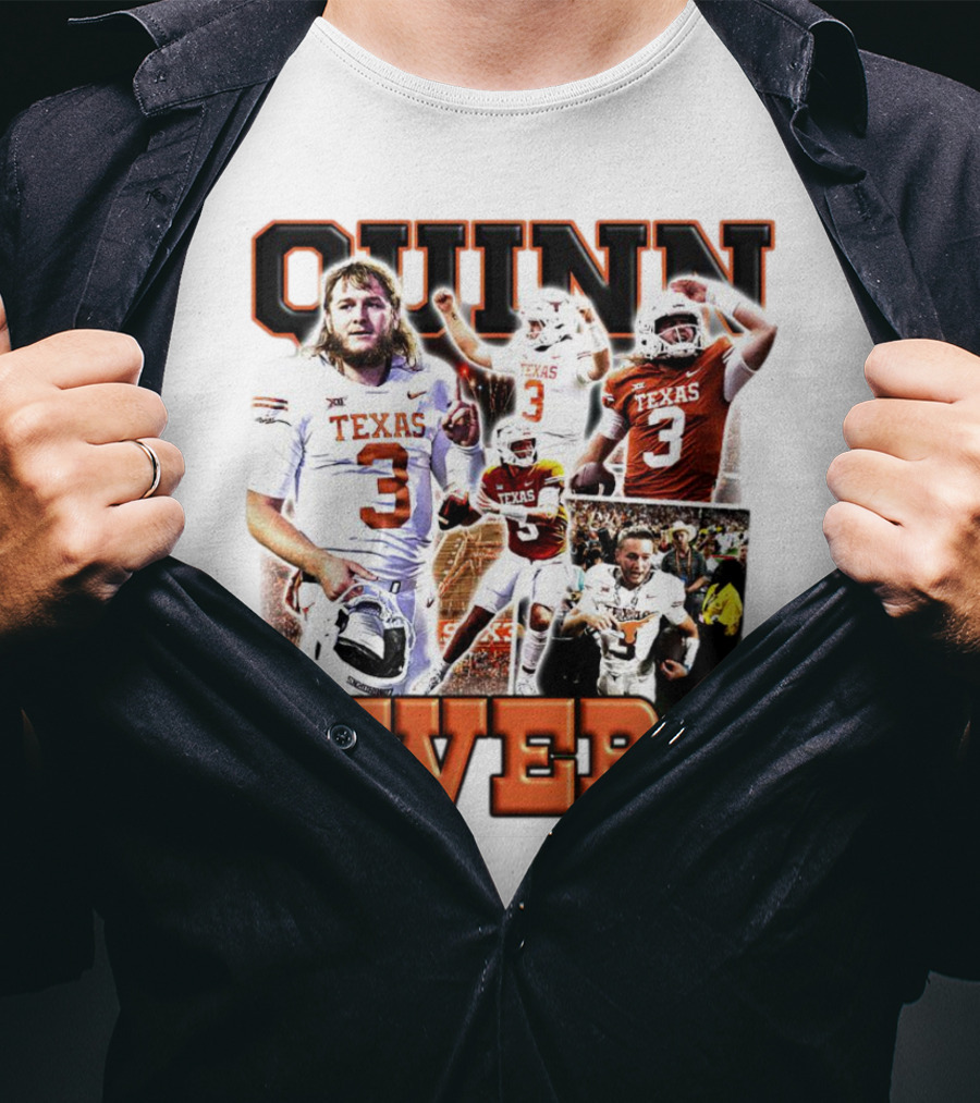Quinn Ewers Texas Football Longhorns Number 3 T-Shirt