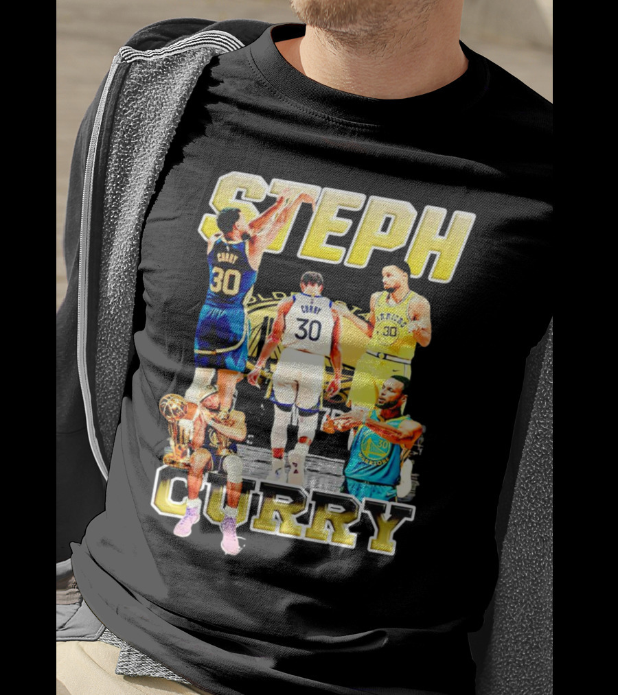 Steph Curry Golden State Warriors NBA Champion Iconic Moments T-Shirt
