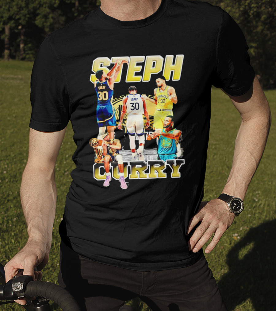 Steph Curry Golden State Warriors NBA Champion Iconic Moments T-Shirt