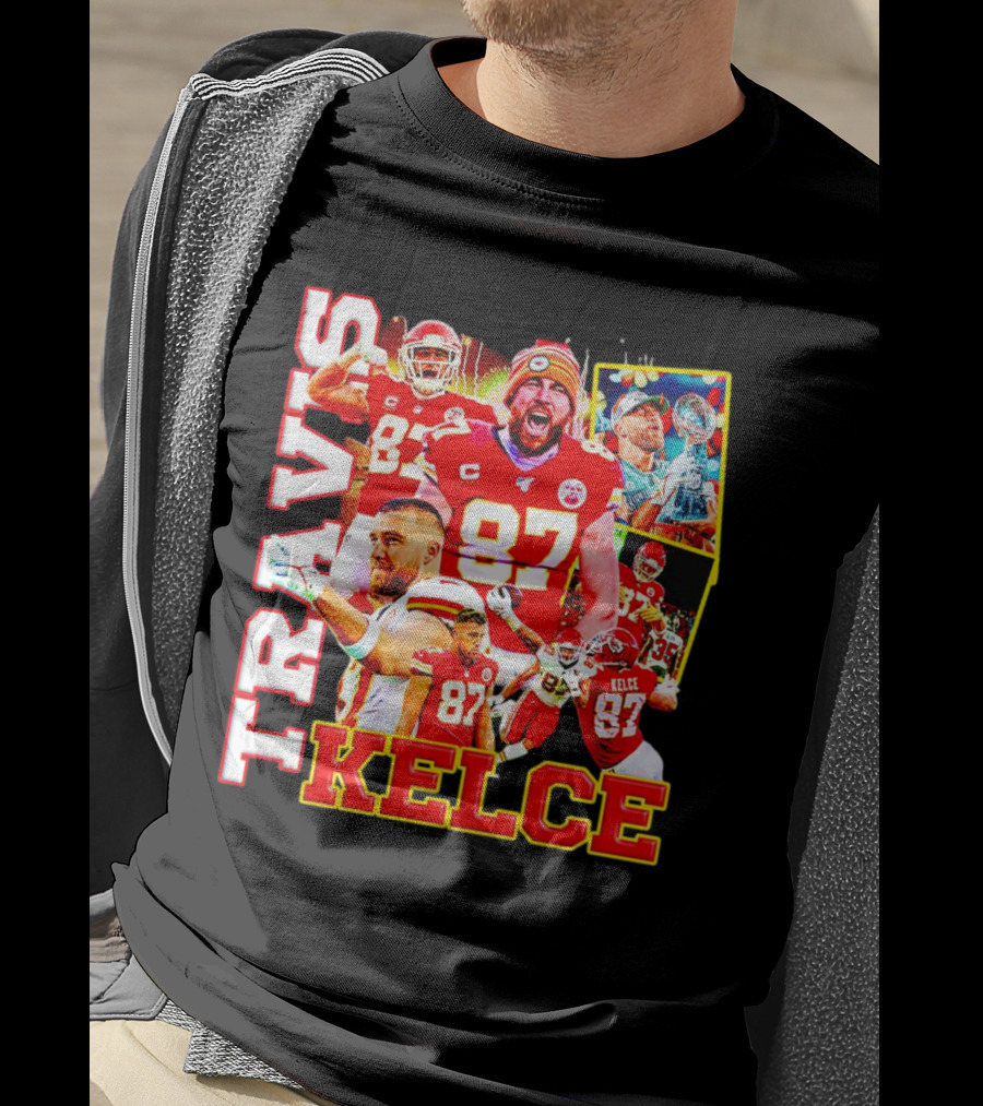 Travis Kelce Kansas City Chiefs 87 Football Champion T-Shirt