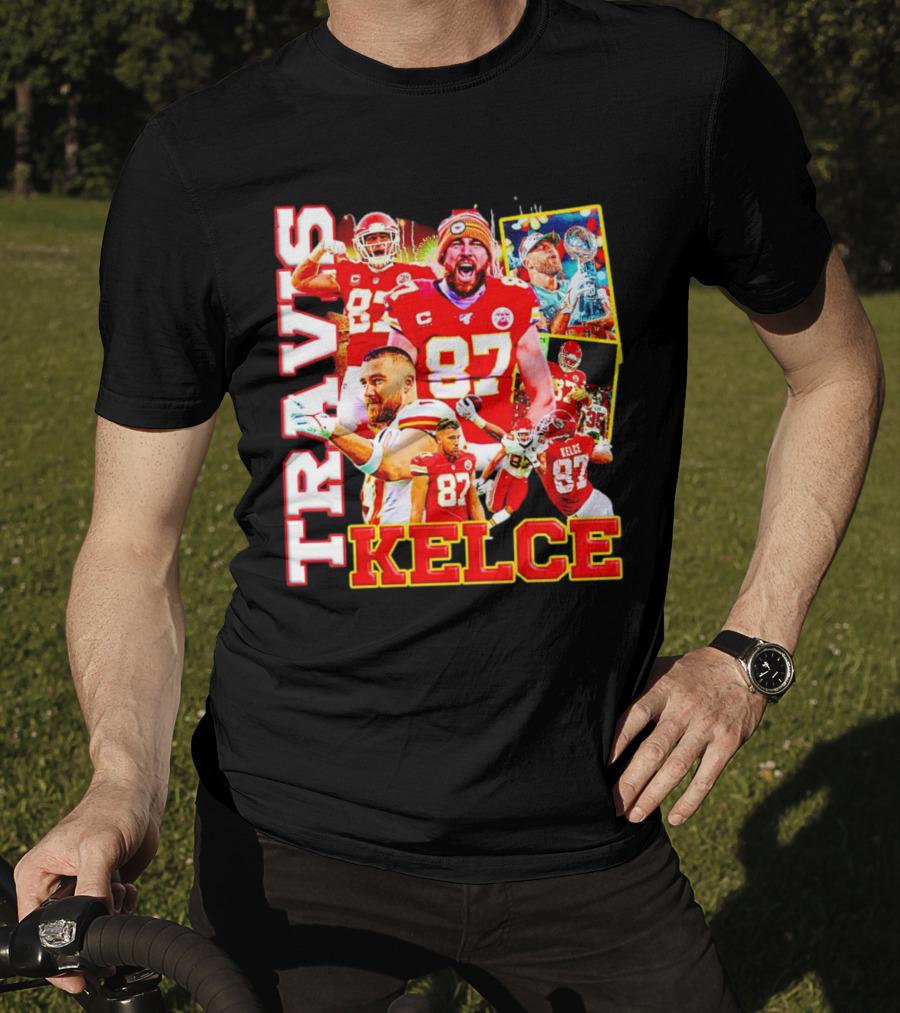 Travis Kelce Kansas City Chiefs 87 Football Champion T-Shirt
