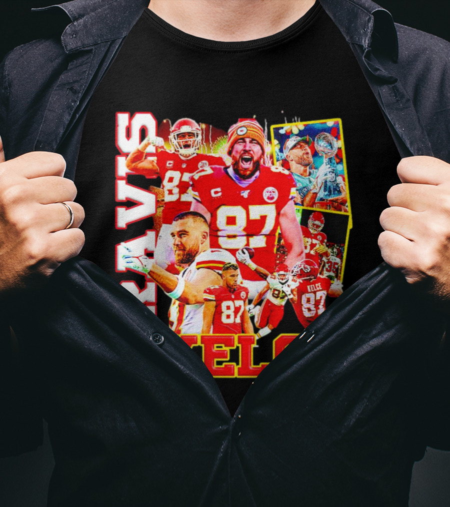 Travis Kelce Kansas City Chiefs 87 Football Champion T-Shirt