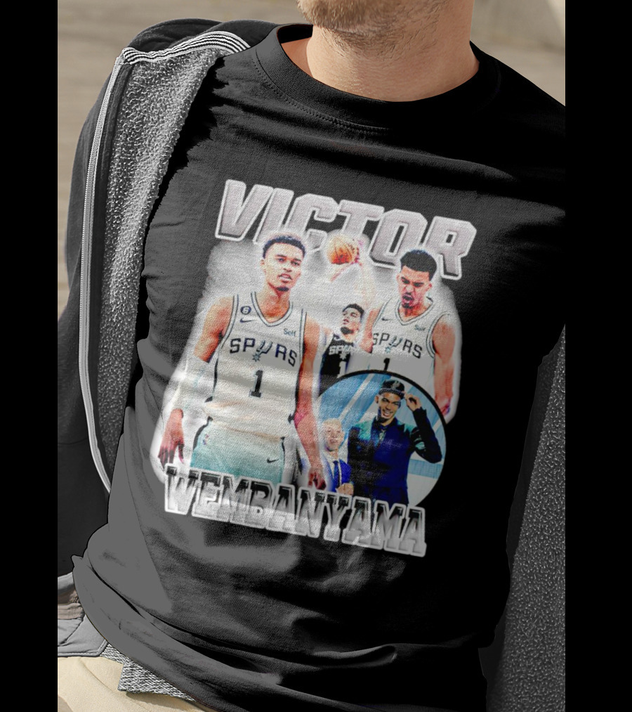 Victor Wembanyama Spurs Basketball Player NBA Draft Highlight T-Shirt
