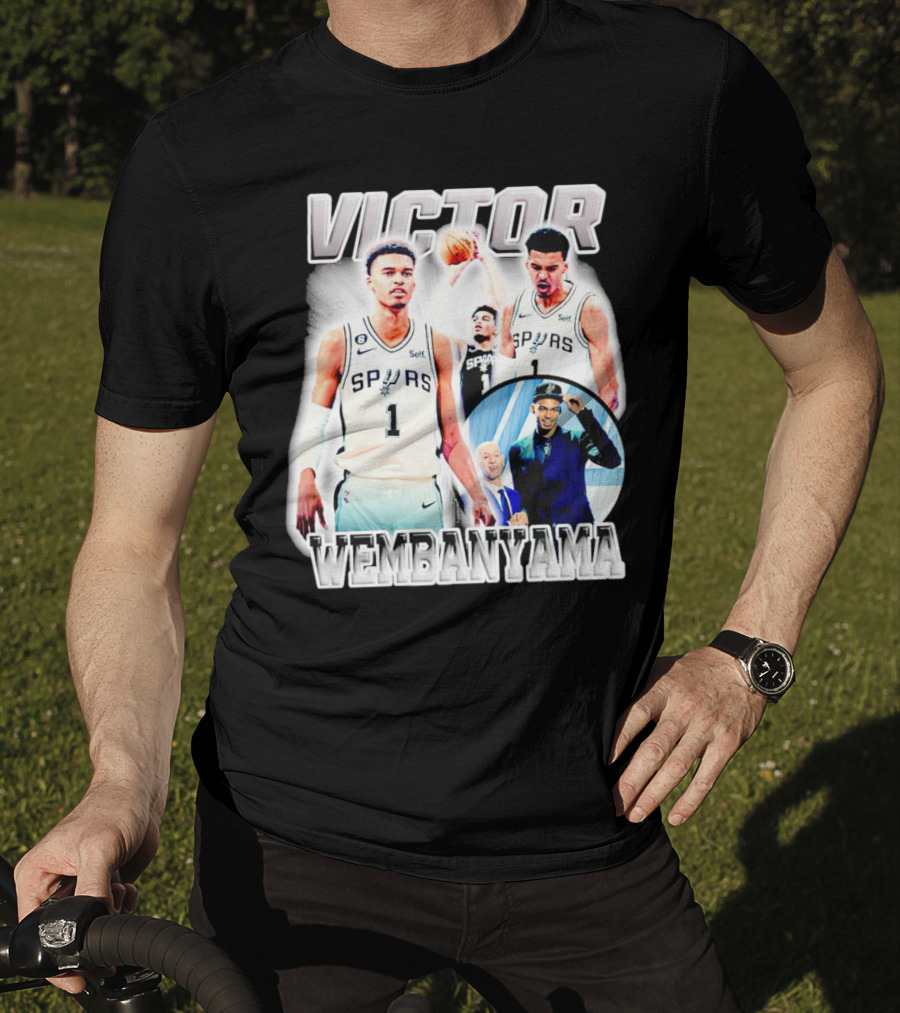 Victor Wembanyama Spurs Basketball Player NBA Draft Highlight T-Shirt