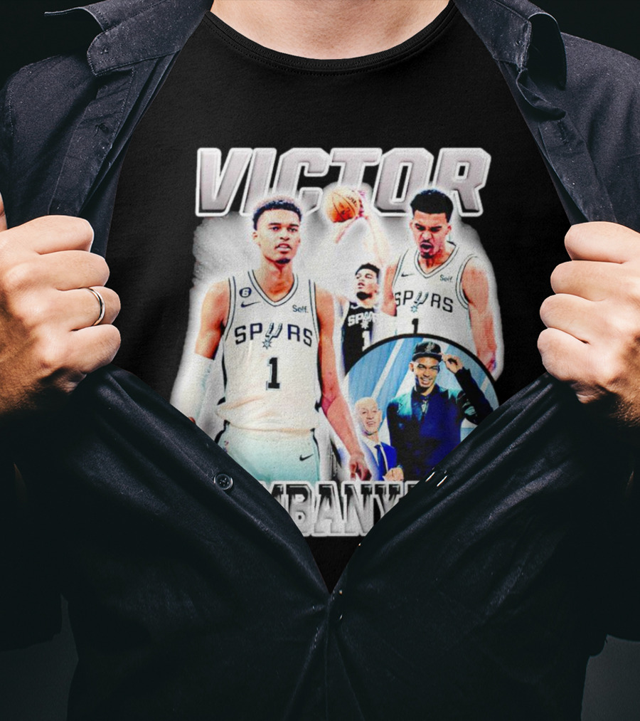 Victor Wembanyama Spurs Basketball Player NBA Draft Highlight T-Shirt