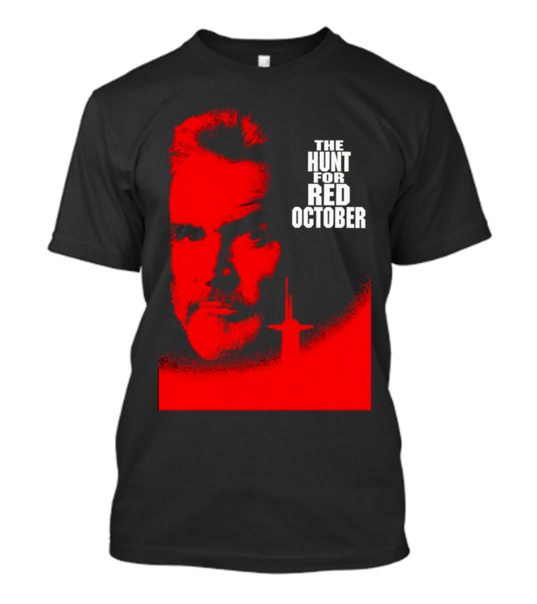 The Hunt For Red October Sean Connery Red Submarine Image T-Shirt