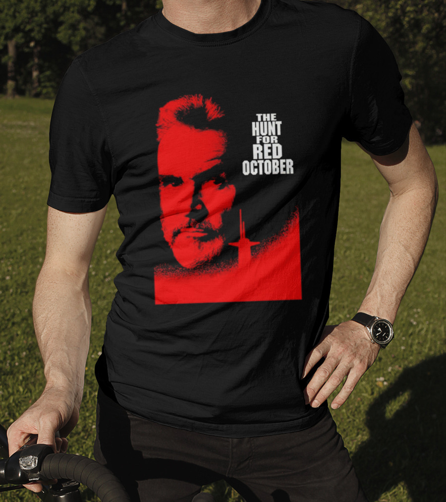 The Hunt For Red October Sean Connery Red Submarine Image T-Shirt