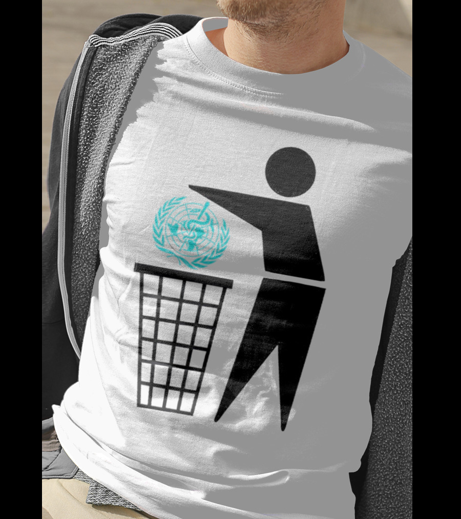 Bin The WHO Emblem Discard Gesture T-Shirt