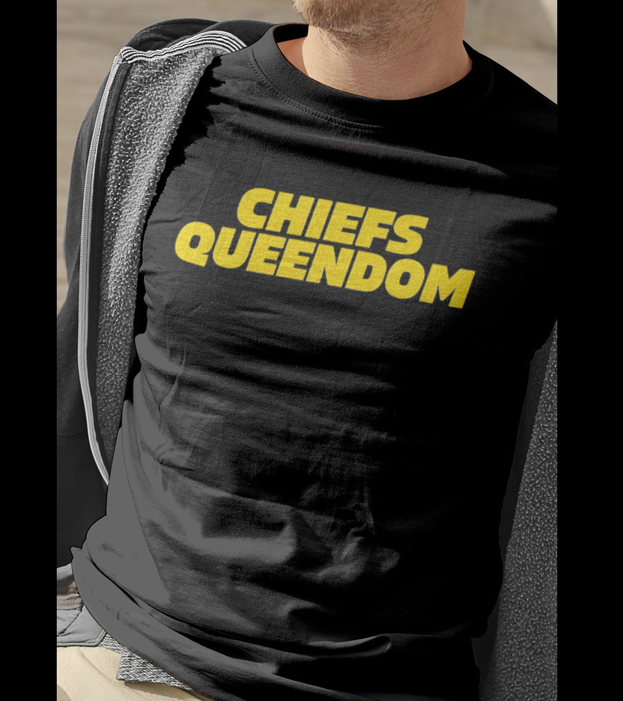 Chiefs Queendom Fan Apparel In Bold Yellow T-Shirt