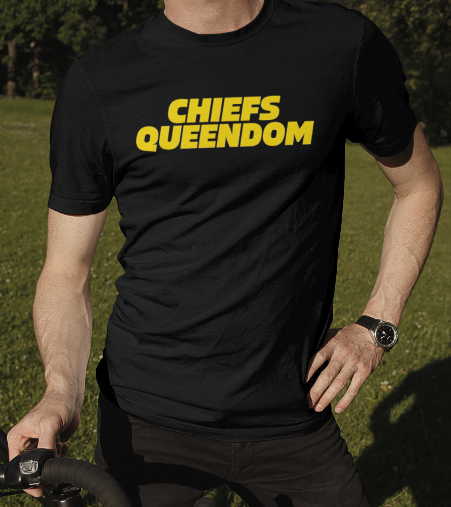 Chiefs Queendom Fan Apparel In Bold Yellow T-Shirt