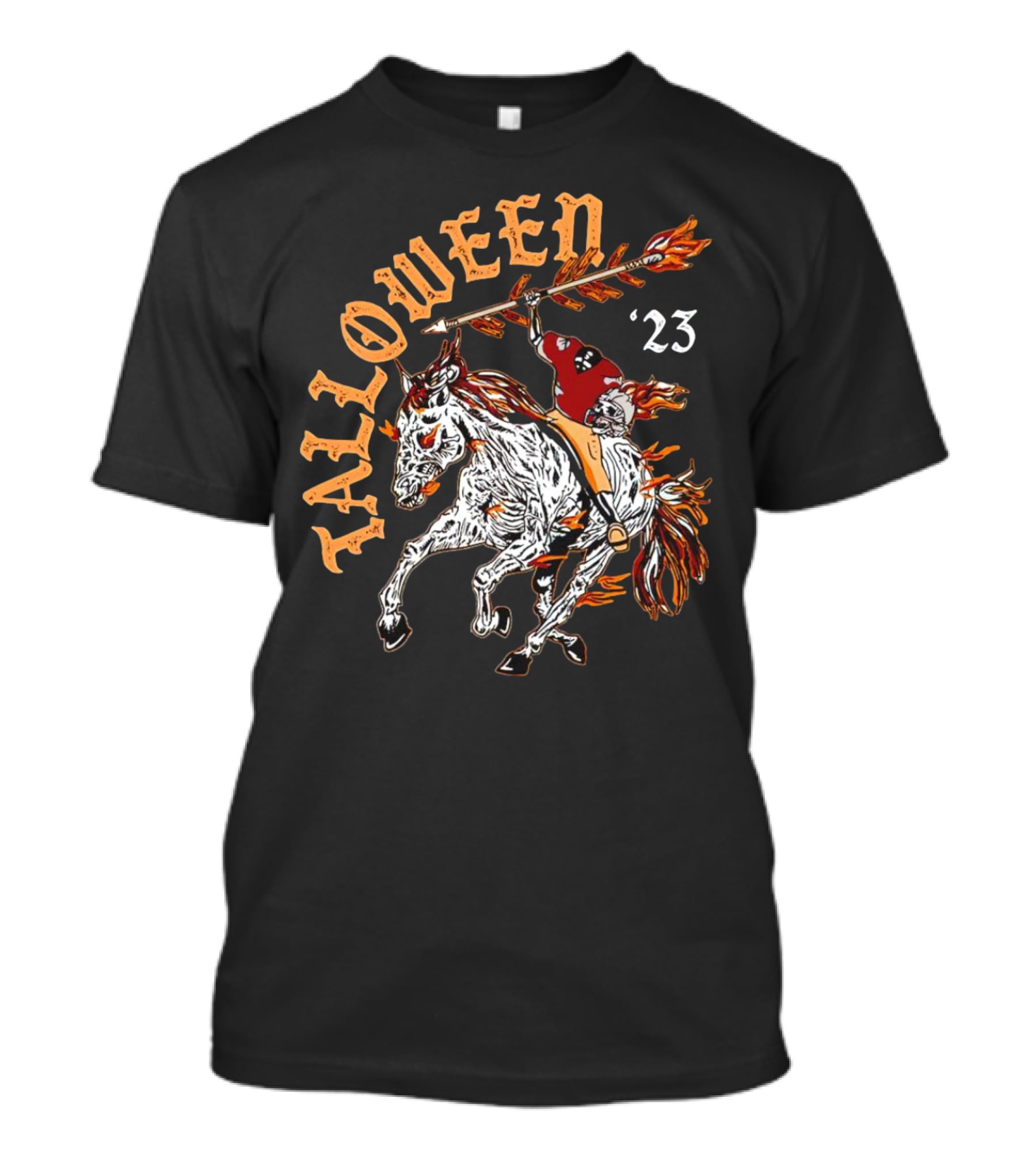 Florida State Seminoles Halloween 23 Flaming Spear Rider T-Shirt