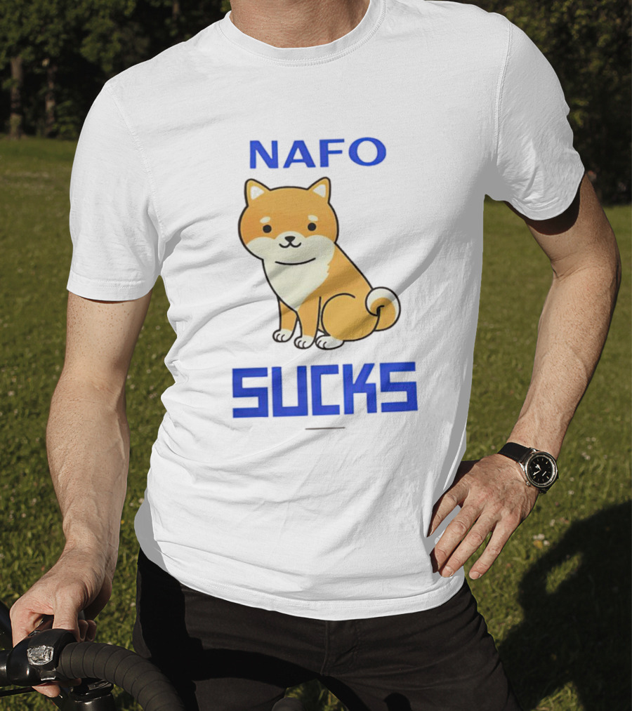 NAFO Furry Dog Meme Critique T-Shirt