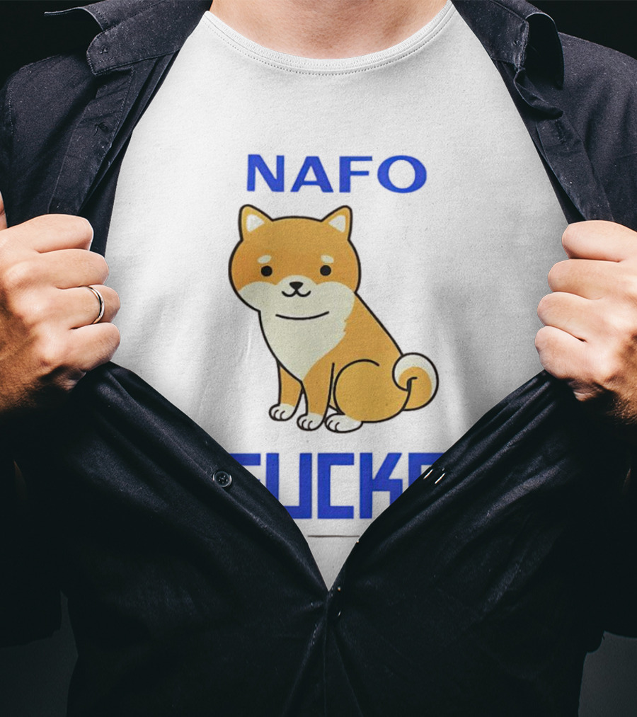 NAFO Furry Dog Meme Critique T-Shirt