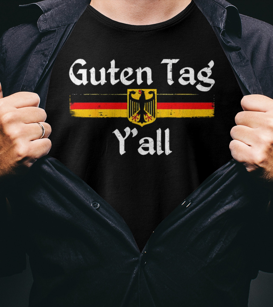 Guten Tag Y’all German Flag Eagle Emblem T-Shirt