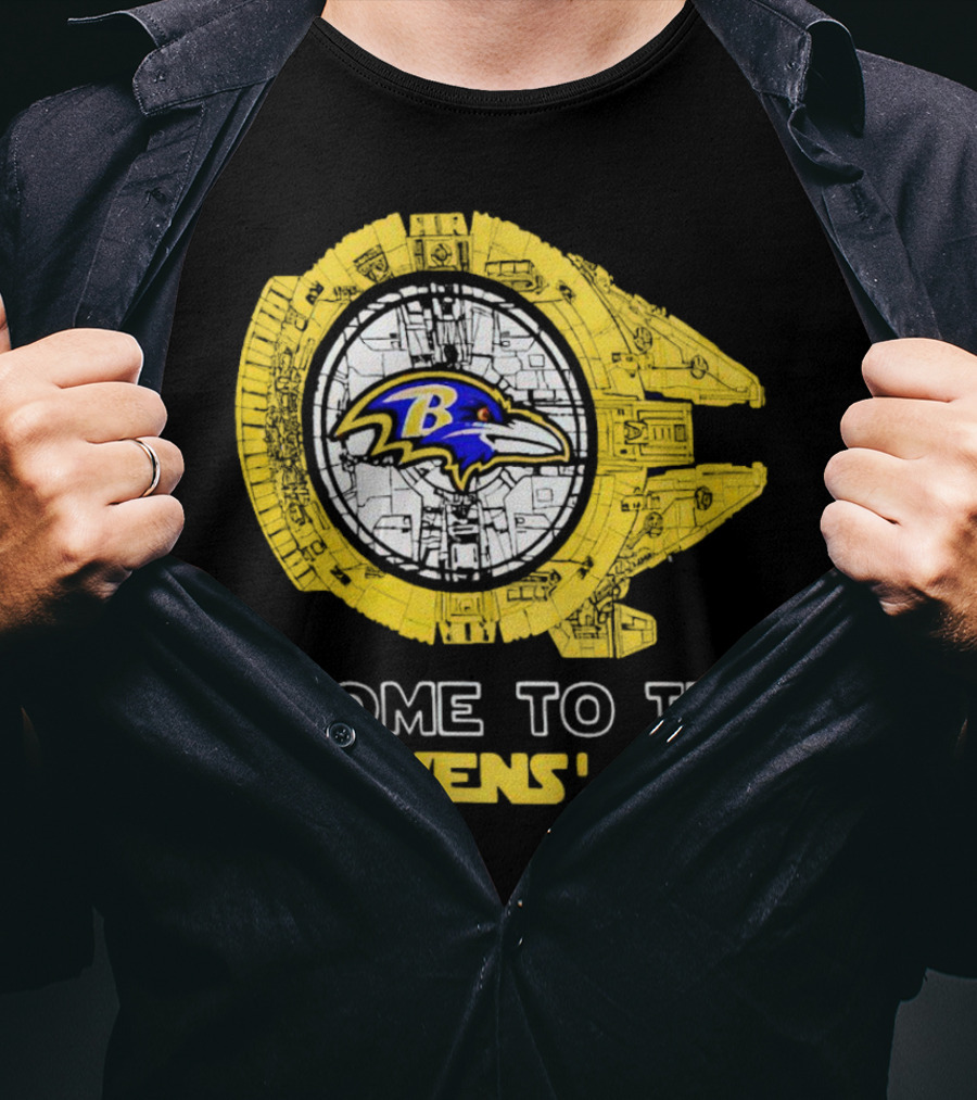 Come To The Ravens' Side Baltimore Ravens Star Wars Mashup T-Shirt