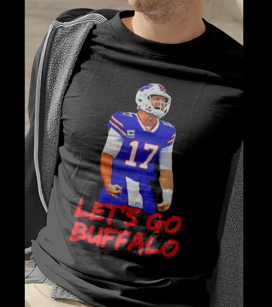Let's Go Buffalo Bills Josh Allen 17 T-Shirt