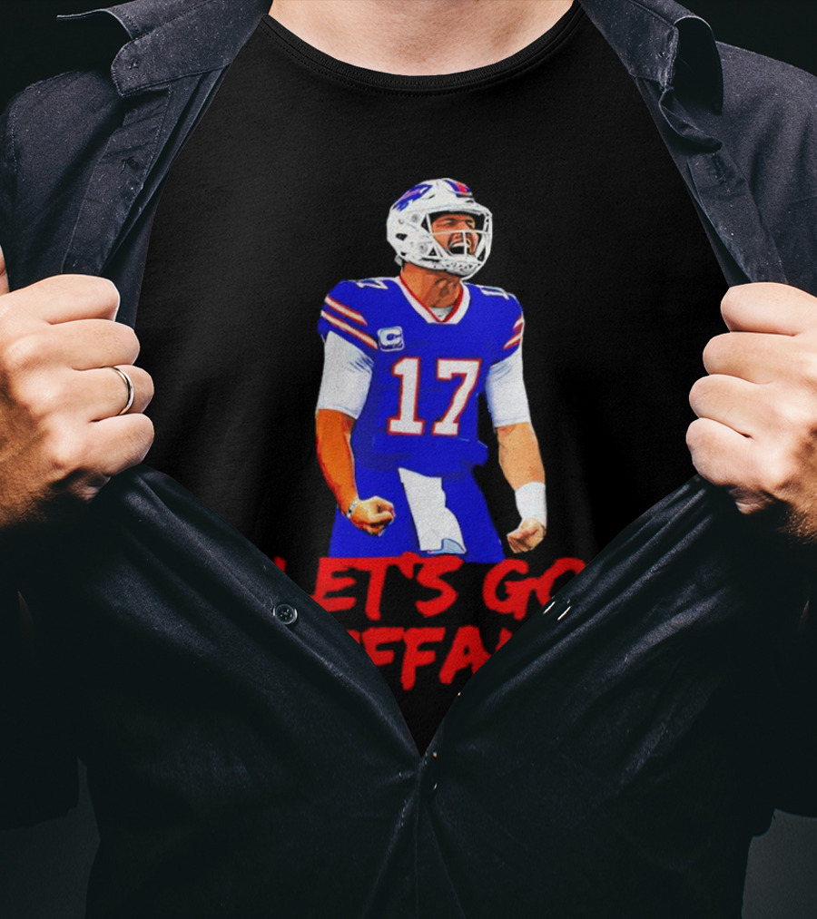 Let's Go Buffalo Bills Josh Allen 17 T-Shirt