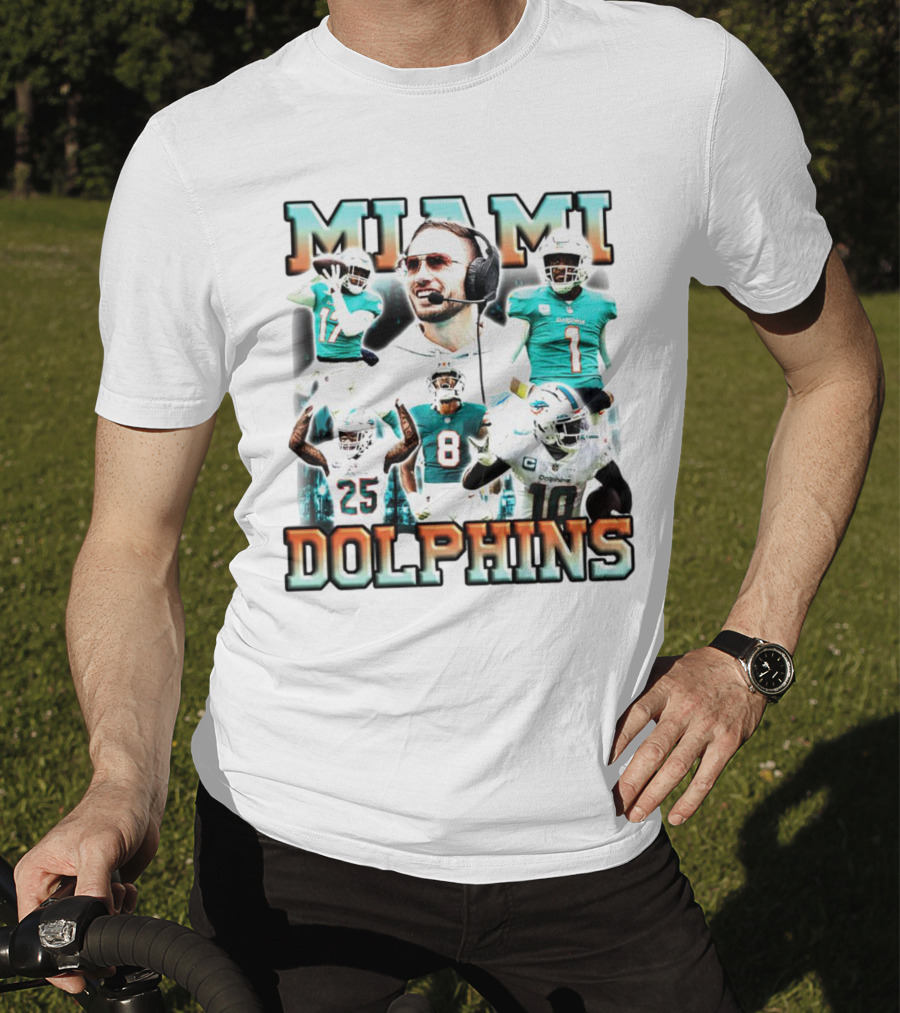 Miami Dolphins Football Members Vintage T-Shirt