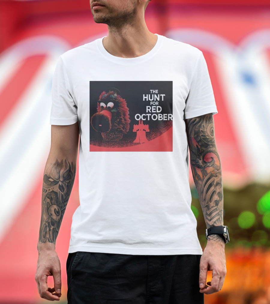 Philadelphia Phillies The Hunt for Red October Phillie Phanatic Fusion T-Shirt