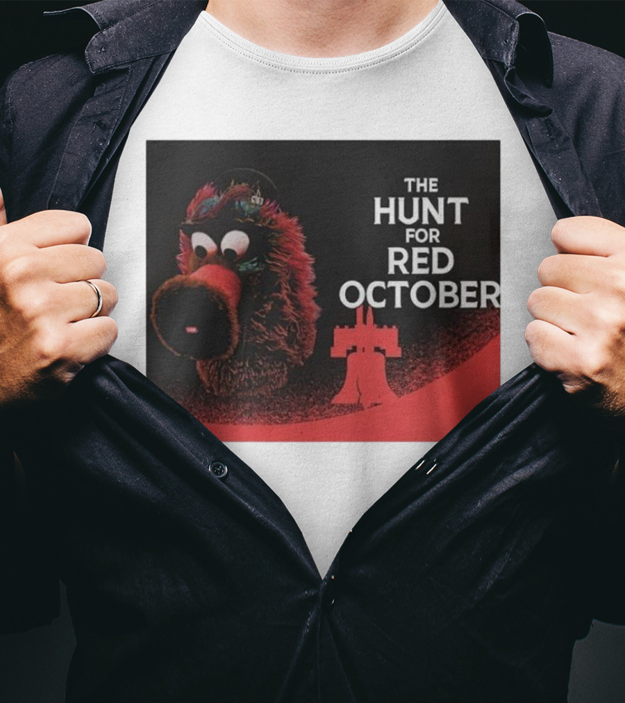 Philadelphia Phillies The Hunt For Red October Phillie Phanatic Fusion T-Shirt