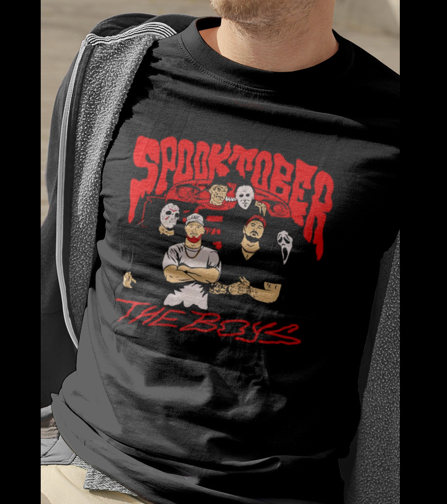 Spooktober The Boys Horror Characters Halloween T-Shirt